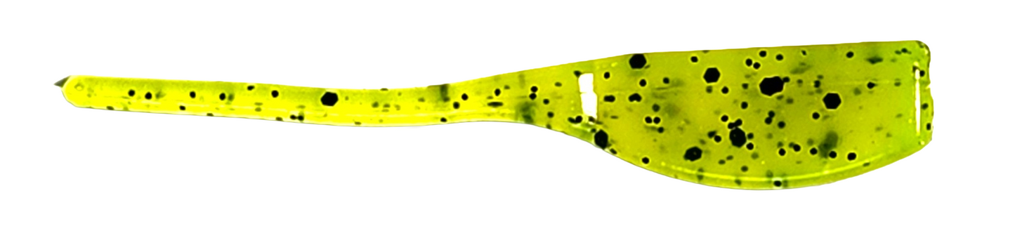 2.25" Fluke (Chartreuse Black Spot)