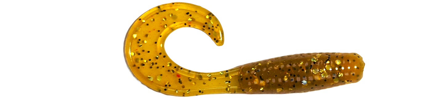 2.5 Inch Curly Tail Grub (Honeyville)