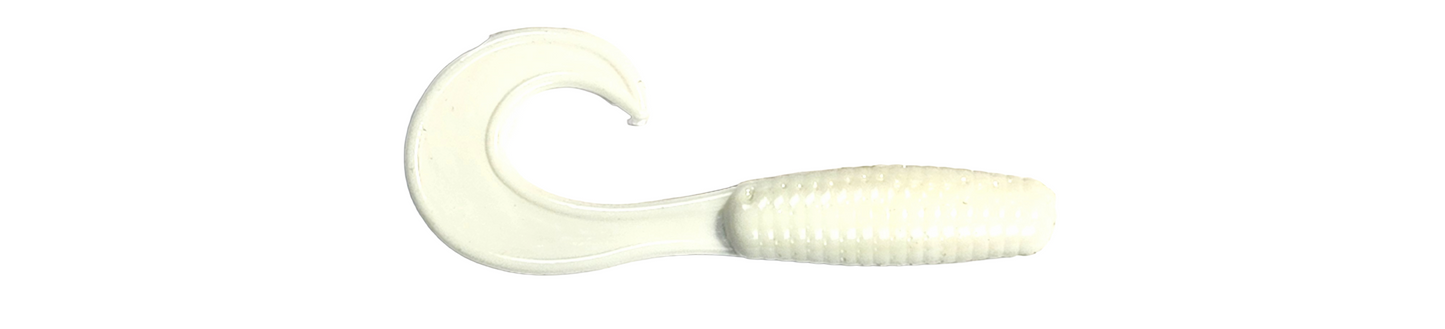 2.5 Curly Tail Grub (White)