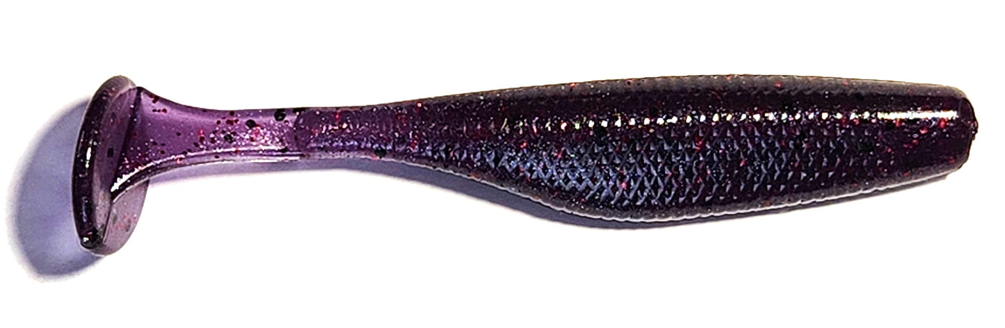 2.8" Paddle Tail Minnow Midnight Grape