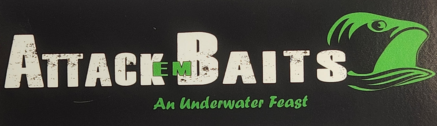 2" x 4" Attack em Baits Sticker