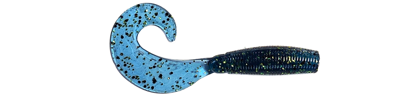 4" Curly Tail Grub (Starlight Blue)