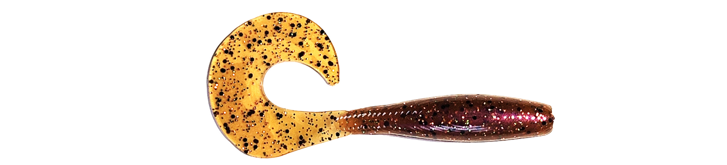 5 Inch Curly Tail Grub (Motor Oil)