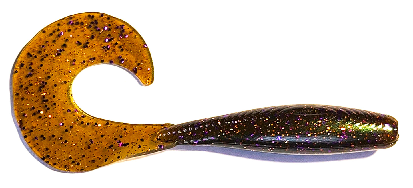 5" Curly Tail Grub Wasatch Shad