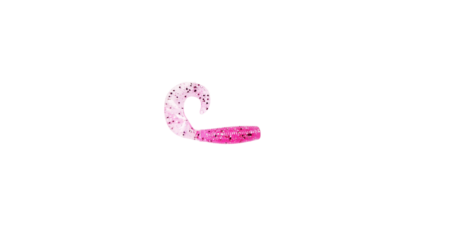 3" Curly Tail Grub Cotton Candy