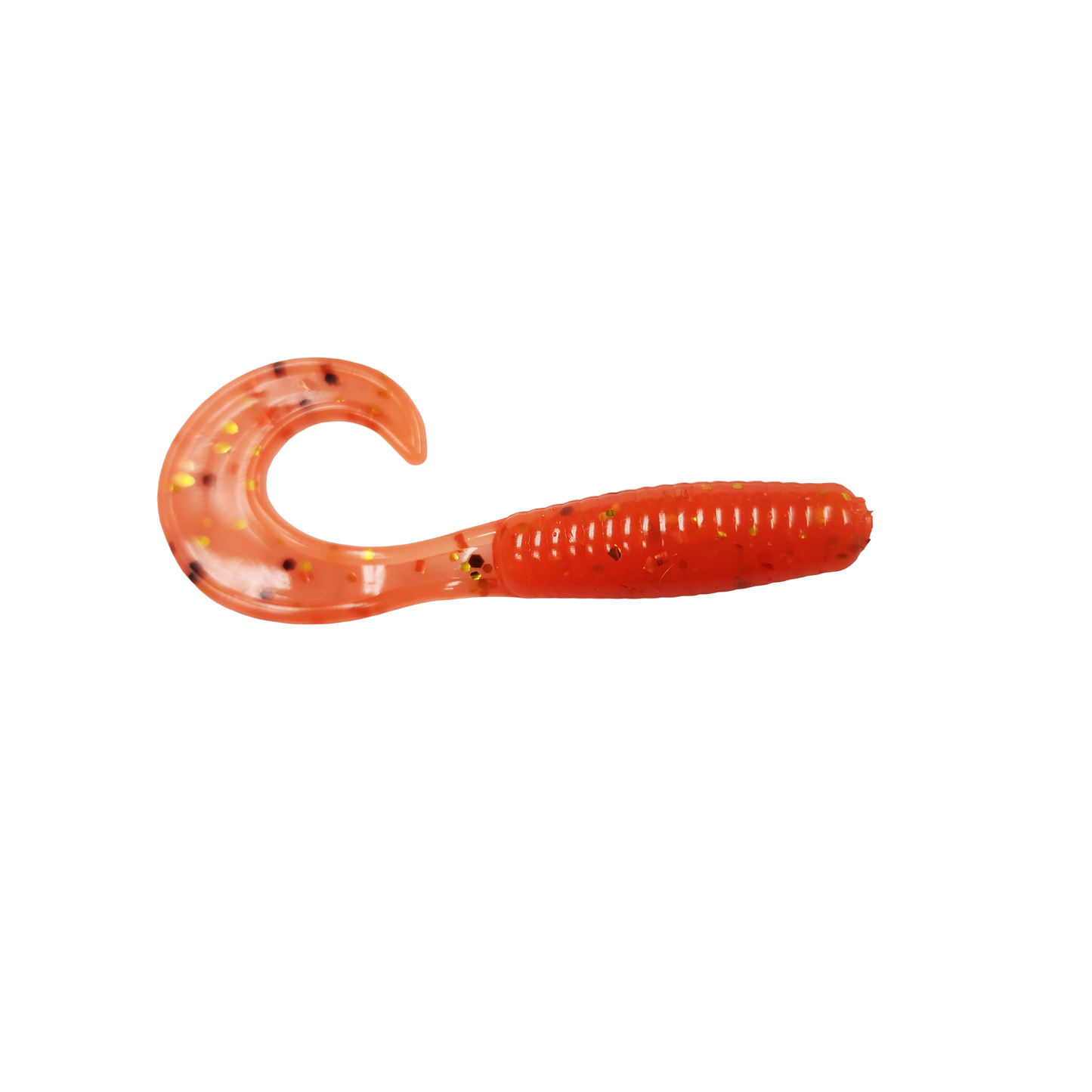 2.25" Curly Tail Grubs Orange Slam