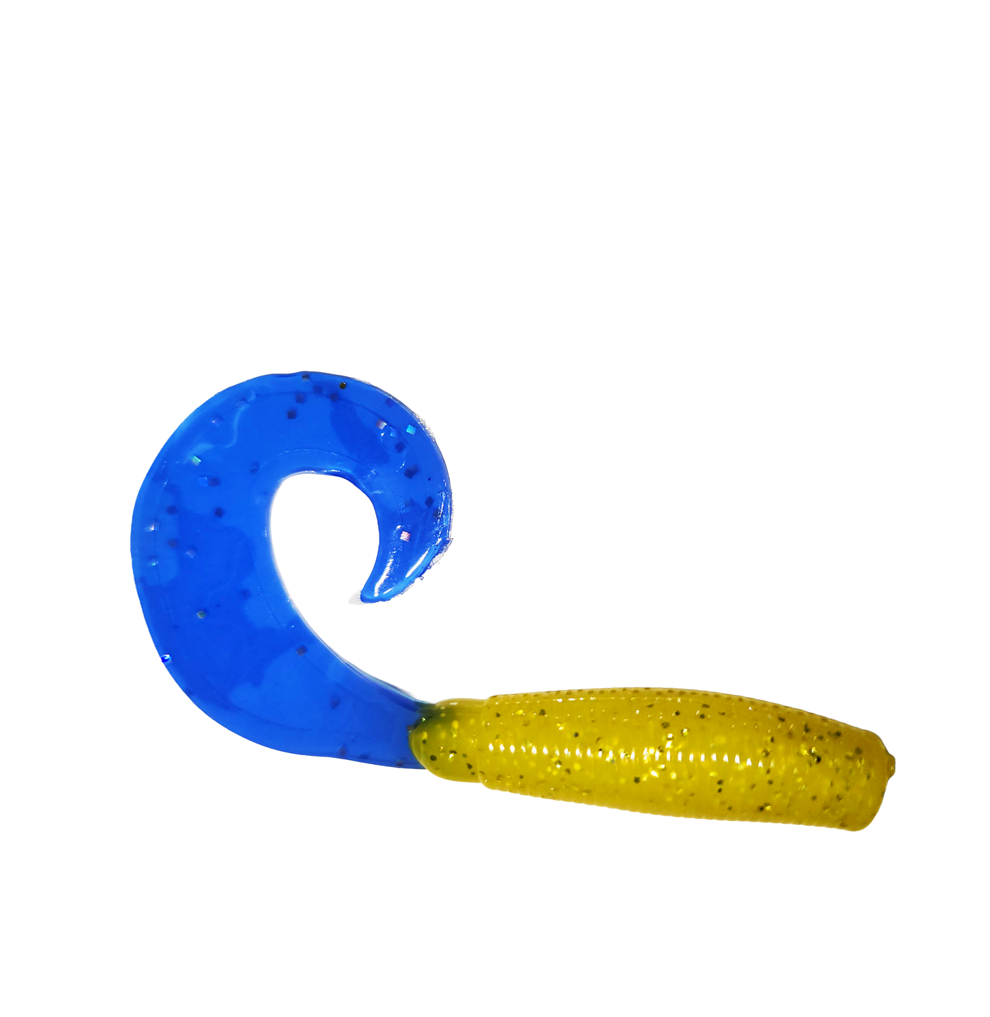 3" Curly Tail Grub Gold Fever/Bearlake Blue