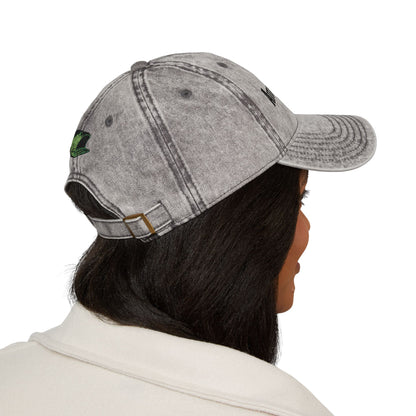 Vintage Embroidered Cap — "Attack Baits" Fishing Logo Hat