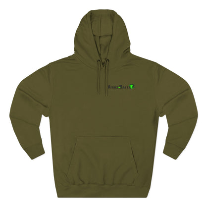 Fishing Hoodie — "Feel the Thrill" Attack Baits Graphic Fleece Hoodie