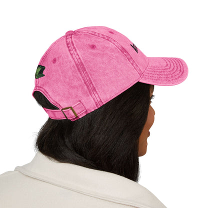 Vintage Embroidered Cap — "Attack Baits" Fishing Logo Hat