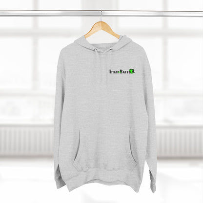 Fishing Hoodie — "Feel the Thrill" Attack Baits Graphic Fleece Hoodie
