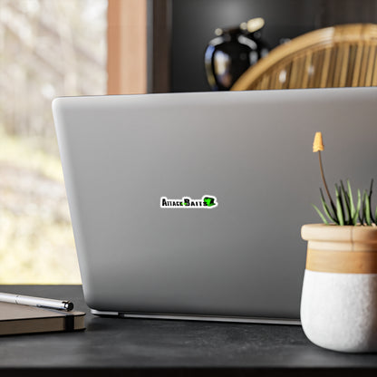 Kiss-Cut Vinyl Decal — "Attack Baits" Logo Sticker (Outdoor-Resistant, Fishing Lure Brand)