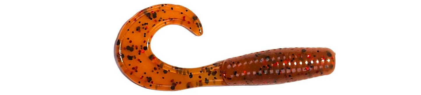 2.5 Inch Curly Tail Grub (Cinnamon Roll)