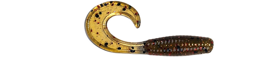 2.5 Inch Curly Tail Grub (Nightcrawler)