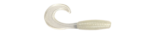 2.5 Inch Curly Tail Grub (Pearl)