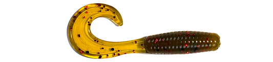 2.5 Inch Curly Tail Grub (Watermelon Pumpkin)