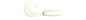 2.5 Curly Tail Grub (White)