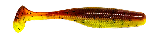 2.8" Paddle Tail Minnow (Chartreuse Motor Oil)