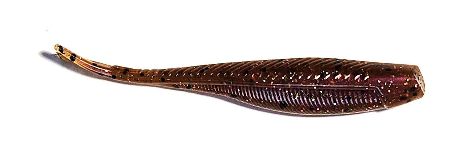 2 inch Split Tail Minnow Motor Oil