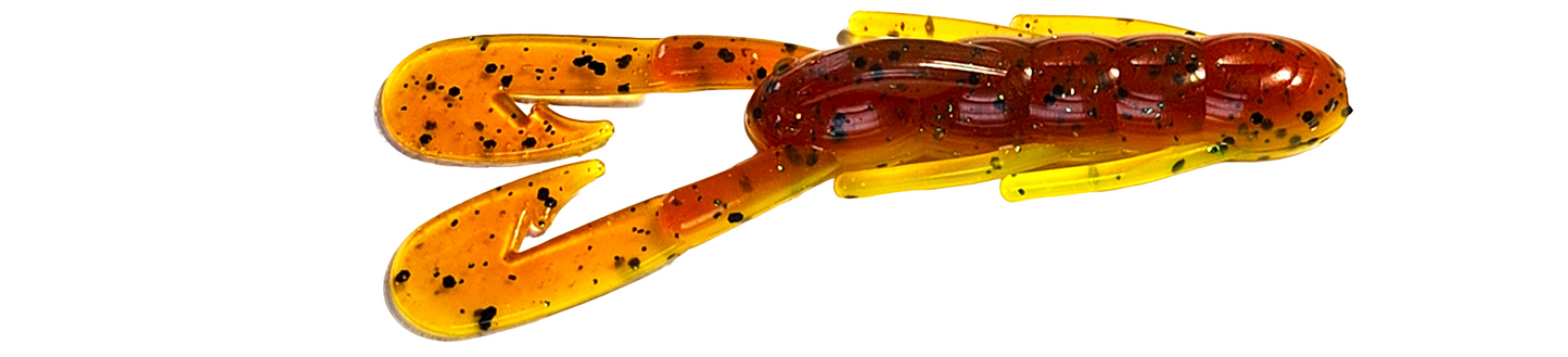 3.5" Crawdaddy (Chartreuse Motor Oil)