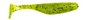 3.8 Inch Paddle Tail Minnow (Chartreuse Black Spot)