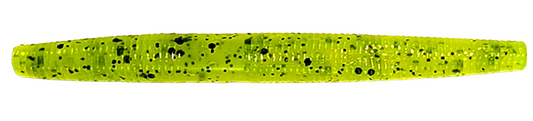 3" Senko (Chartreuse Black Spot)