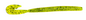 4.15" Curly Tail Worm (Chartreuse Black Spot)
