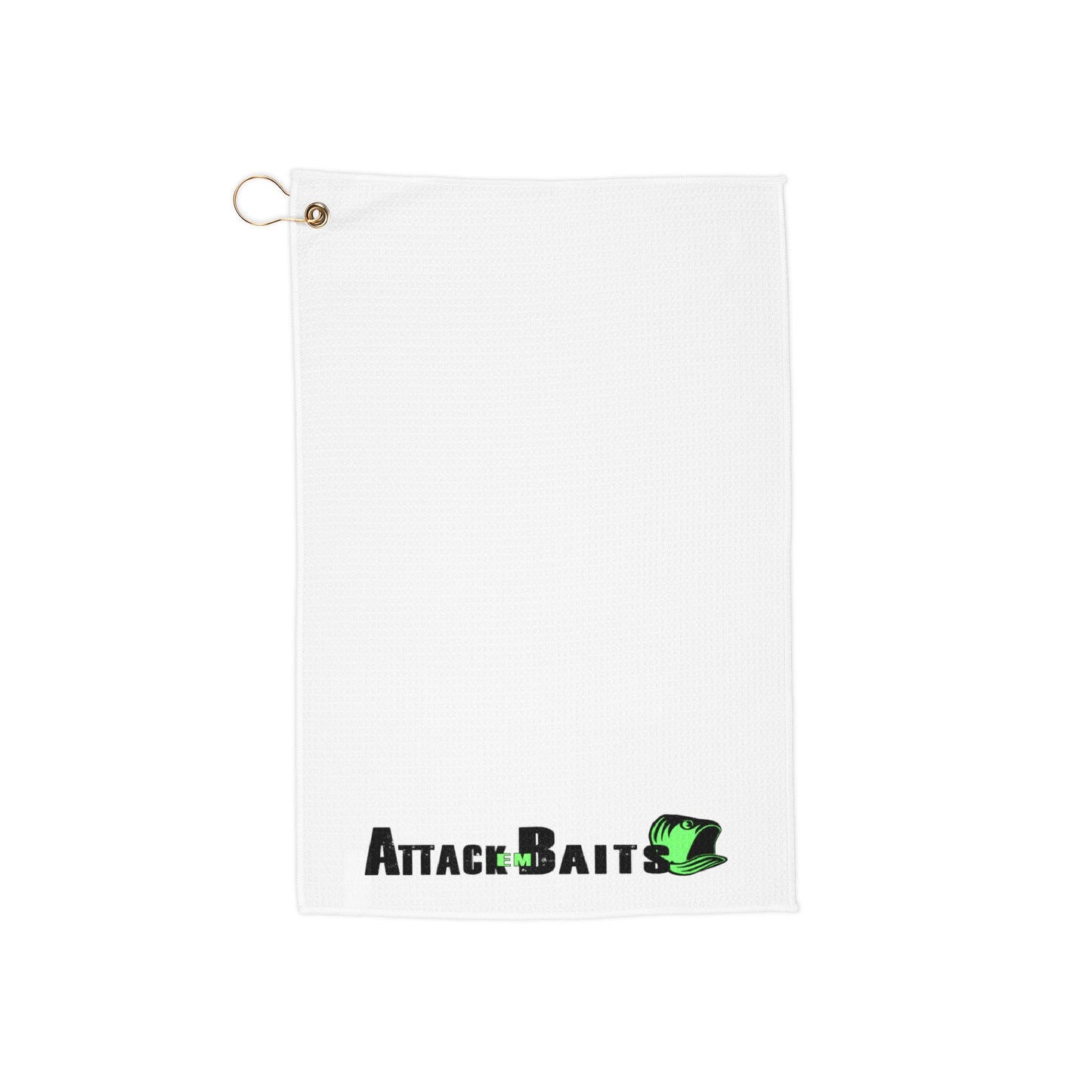 AttackBaits Logo Fish Towel — Microfiber FishTowel with Grommet & Clip