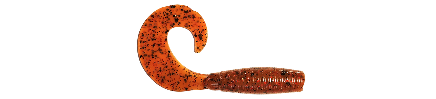 4 Inch Curly Tail Grub (Cinnamon Roll)