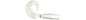 4 Inch Curly Tail Grub (White)