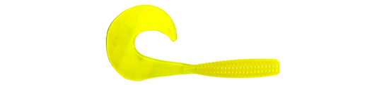 4" Curly Tail Grub (Chartreuse)