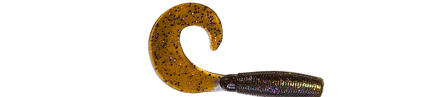 4" Curly Tail Grub (Wasatch Shad)