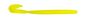5.75" Curly Tail Worm (Chartreuse)