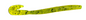 5.75" Curly Tail Worm (Chartreuse Black Spot)