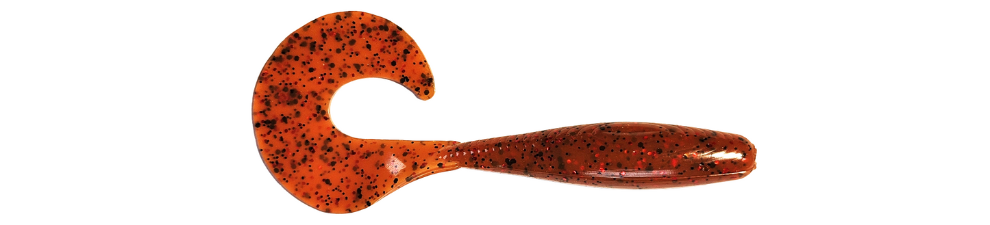 5 Inch Curly Tail Grub (Cinnamon Roll)