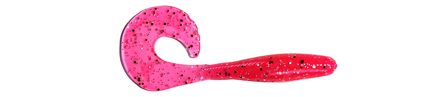 5 Inch Curly Tail Grub (Cotton Candy)