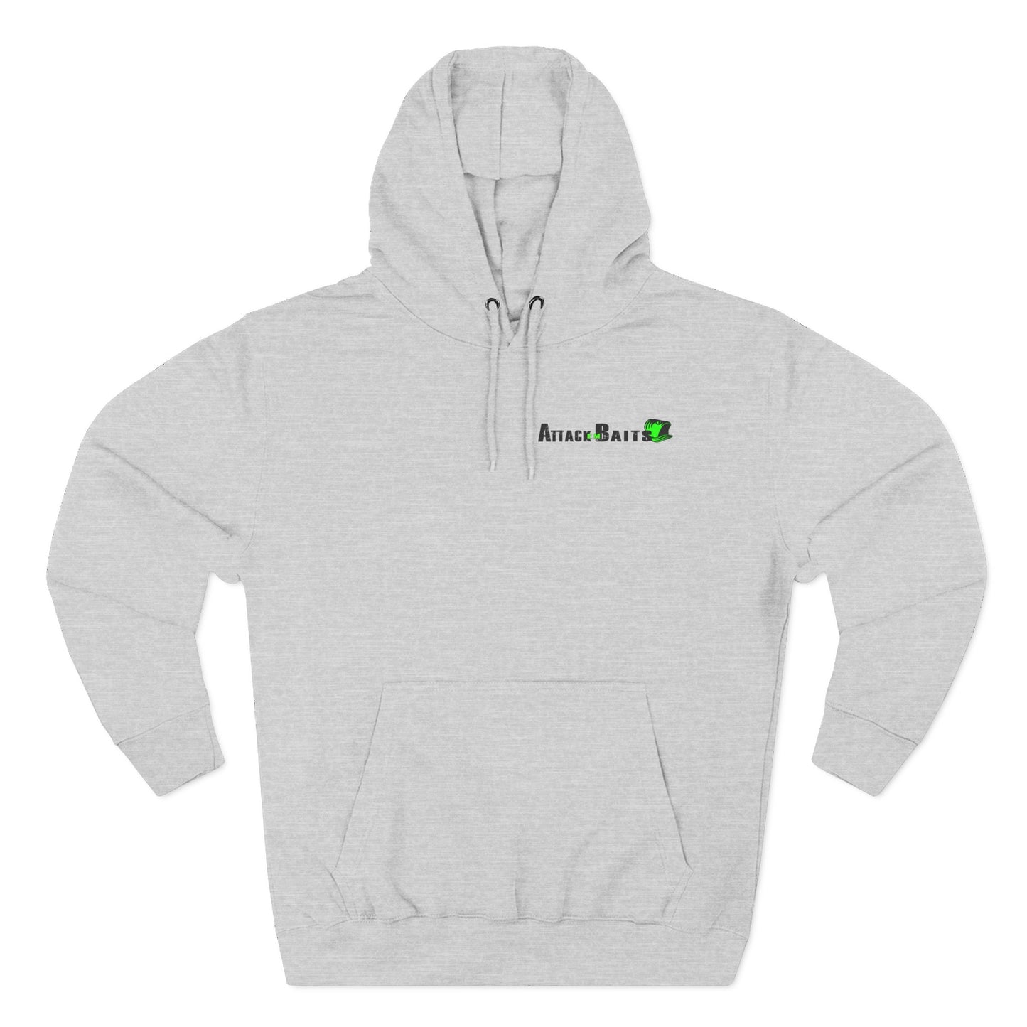 Fishing Hoodie — "Feel the Thrill" Attack Baits Graphic Fleece Hoodie