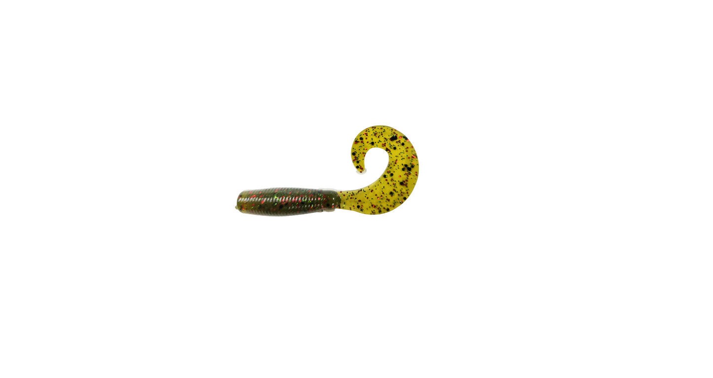 3" Curly Tail Grub Pumpkinseed