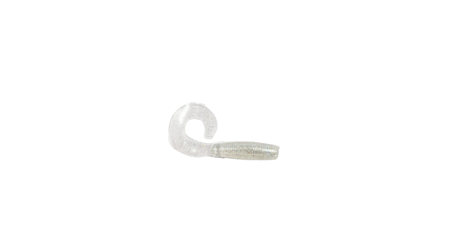 3" Curly Tail Grub Pearl