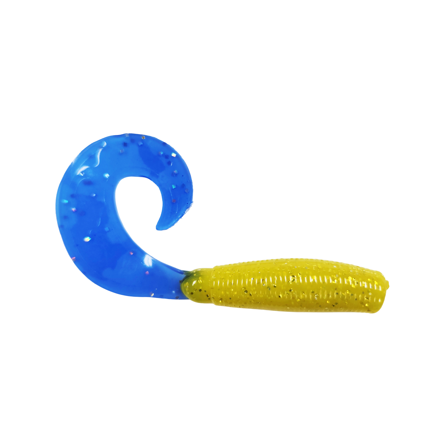 4" Curly Tail Grubs Gold Fever/Bearlake Blue