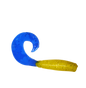 3" Curly Tail Grub Gold Fever/Bearlake Blue