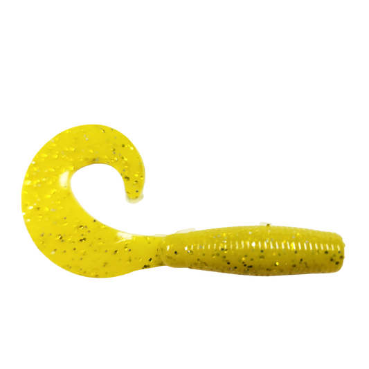 3" Curly Tail Grub Gold Fever