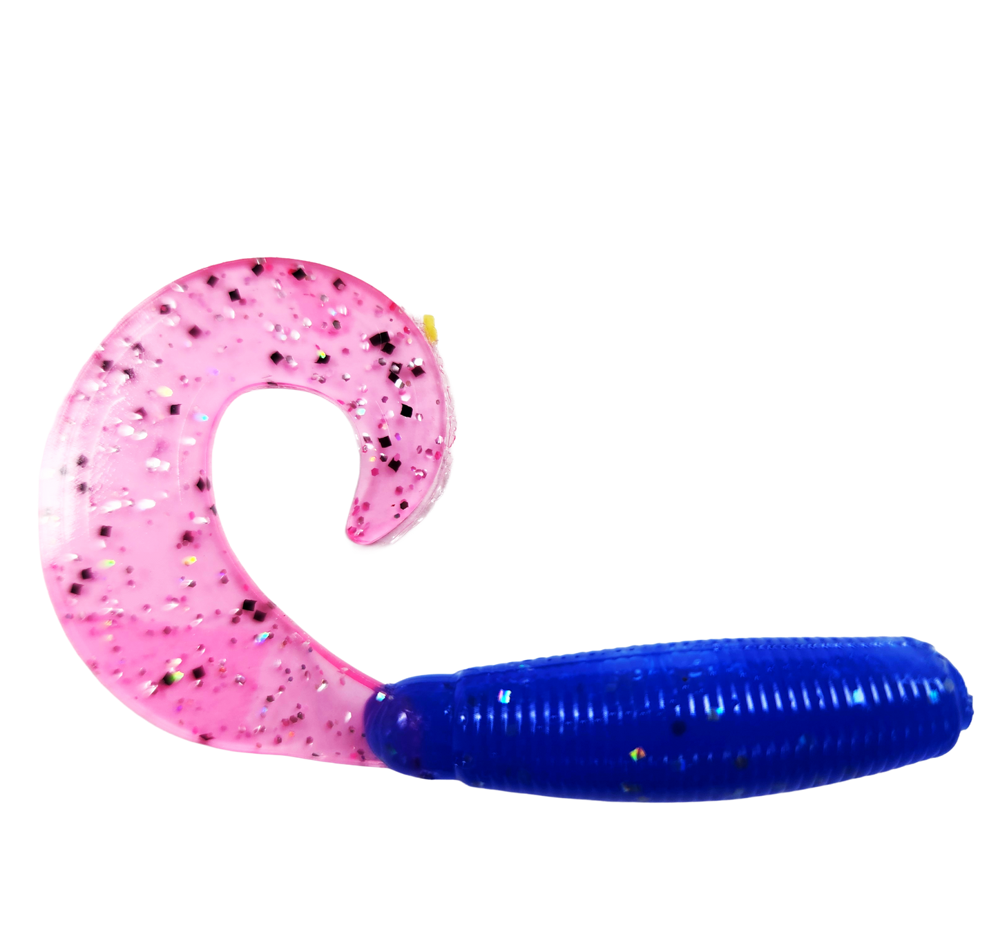 4" Curly Tail Grub Bearlake Blue/Cotton Candy