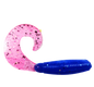 4" Curly Tail Grub Bearlake Blue/Cotton Candy
