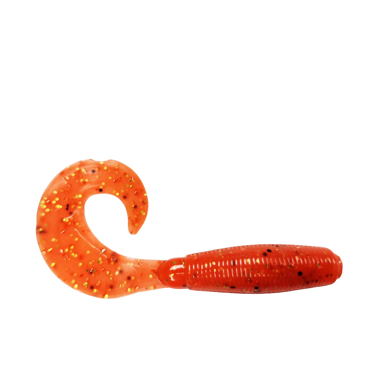 4" Curly Tail Grubs Orange Slam